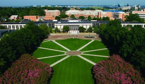 Kaufman Mall on ODU Campus